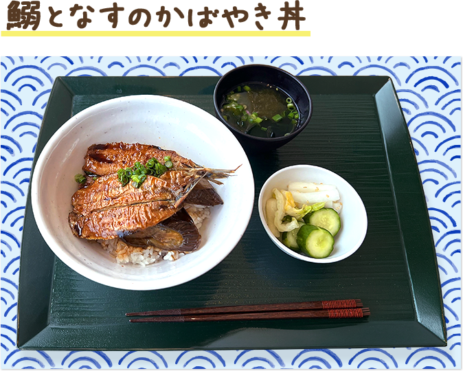 鰯となすのかばやき丼