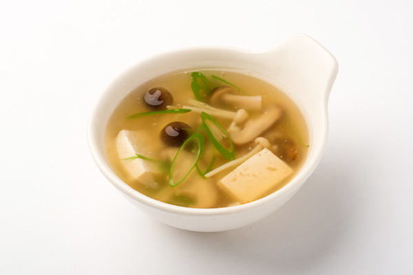 豆腐ときのこのとろみスープの写真